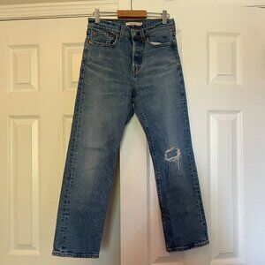 Levi's Wedgie Straight Leg Jeans – Size 25 – Medium Wash